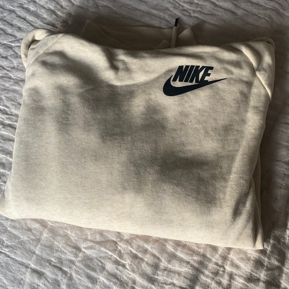 Heather Cream Nike Hoodie